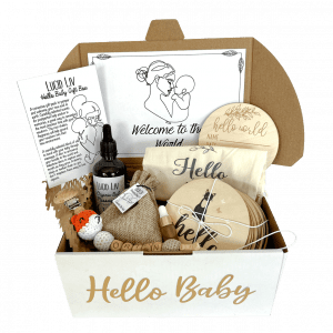 Welcome to the world newborn baby organic gift box